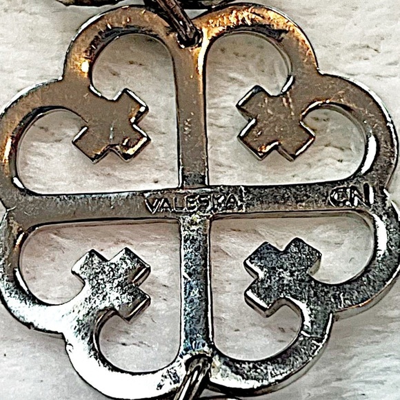 Valeska Vintage Celtic Silver Metal Adjustable Clasp Bracelet Rare - Picture 7 of 7